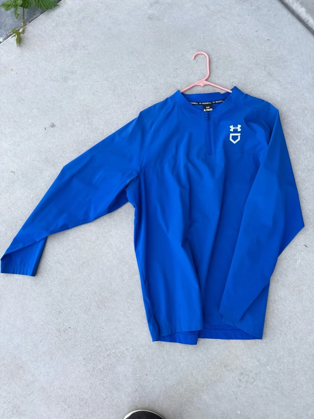Under Armour Royal Blue Long-Sleeve Quarter Zip Performance Top
